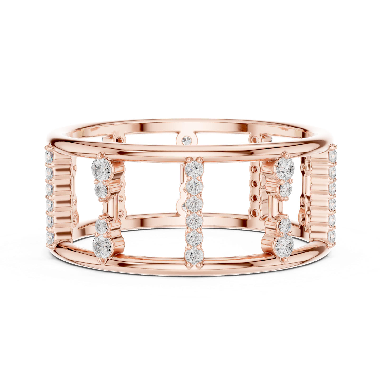 Gold Ring SBWR(48), Rose Gold, view 3
