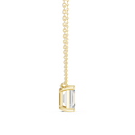 Gold Jewelry, Emerald center stone, Yellow Gold, view 3