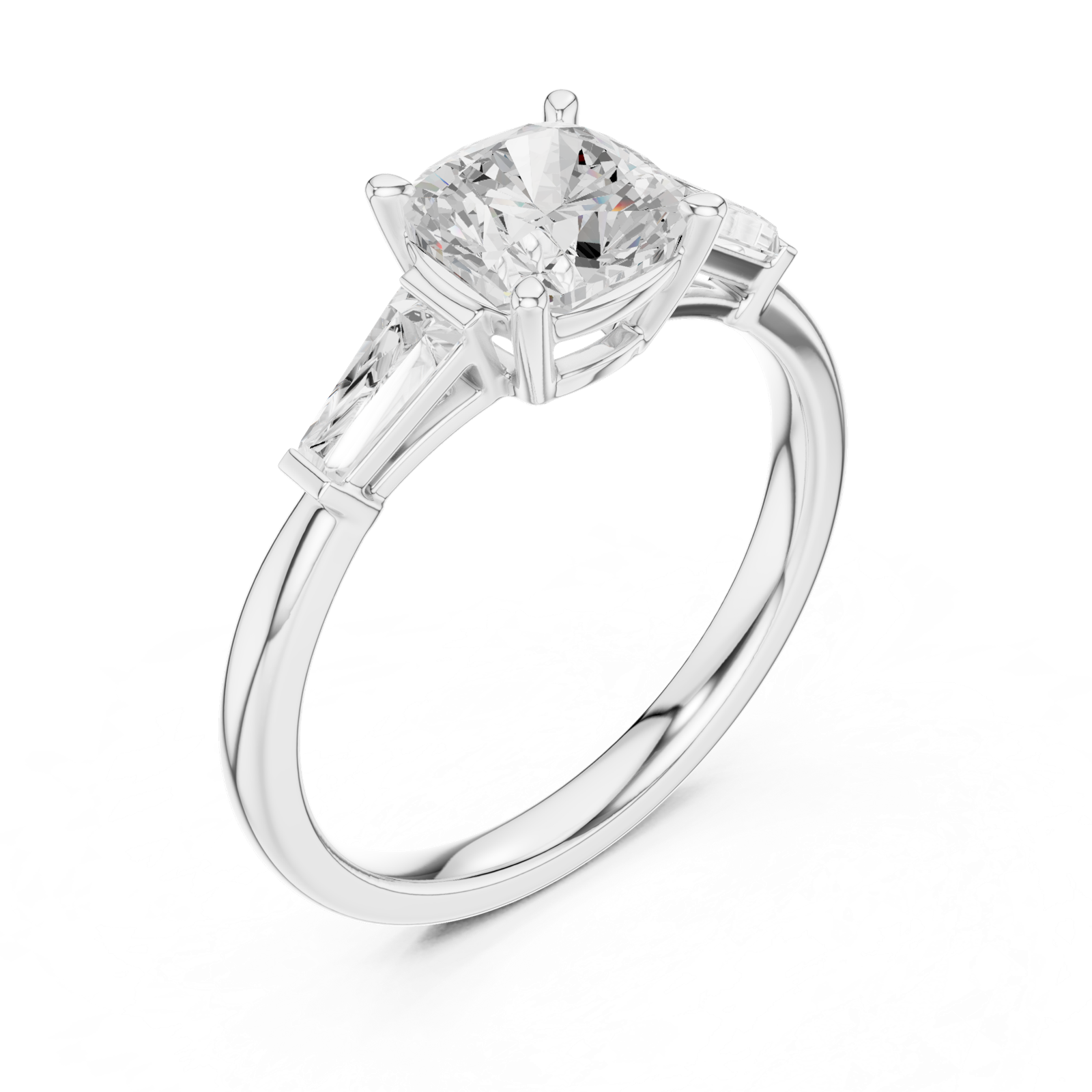 Gold Ring DDLR-921, White Gold, view 2