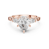 Gold Ring DDLR-1043, Rose Gold, view 4