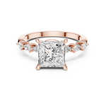 Gold Ring DDLR-1007, Rose Gold, view 4
