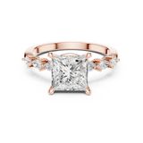 Gold Ring DDLR-1007, Rose Gold, view 4