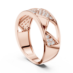 Gold Ring LR-01 (7), Rose Gold, view 1