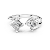 Gold Ring L03-463, White Gold, view 4