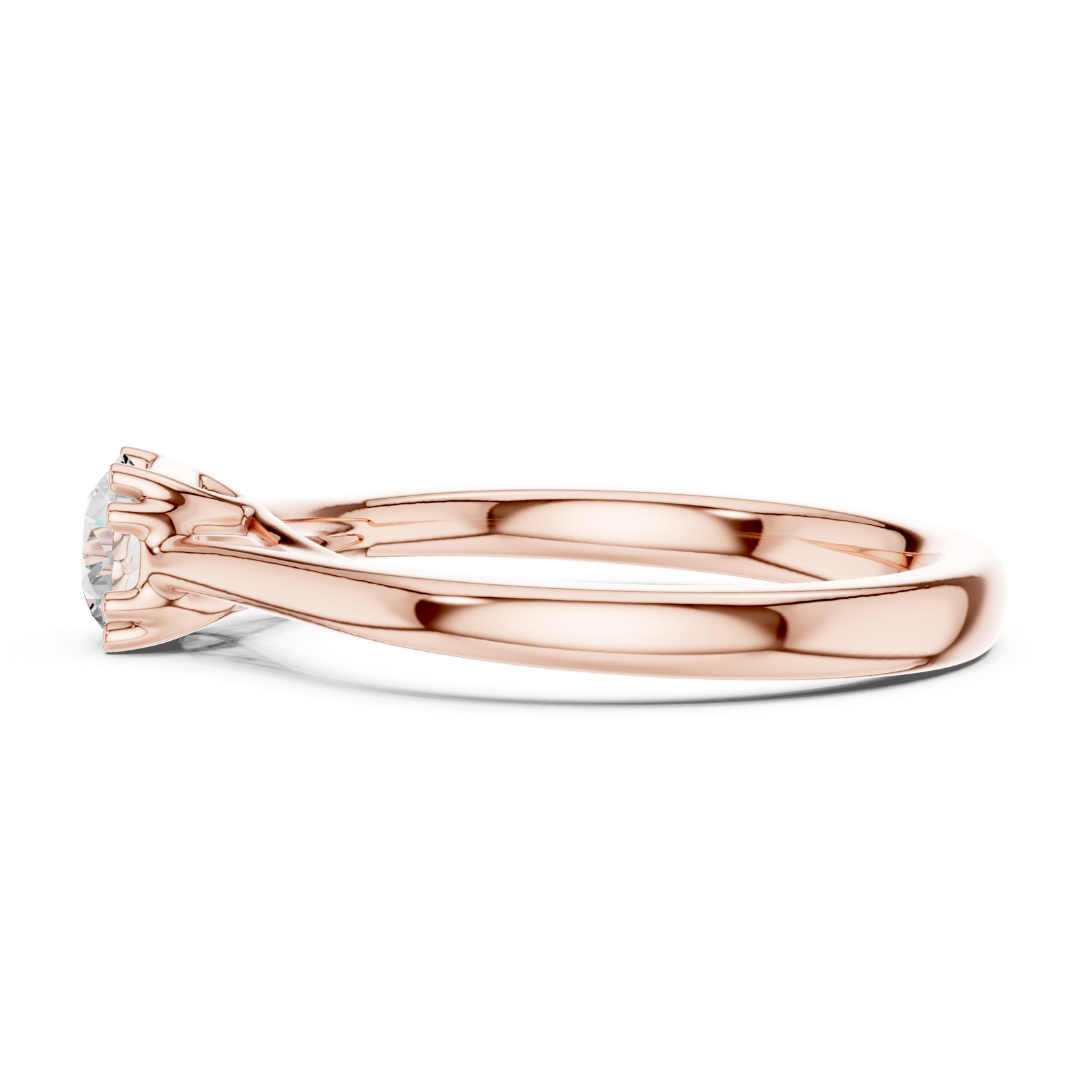 Gold Ring DDLR-551, Rose Gold, view 3