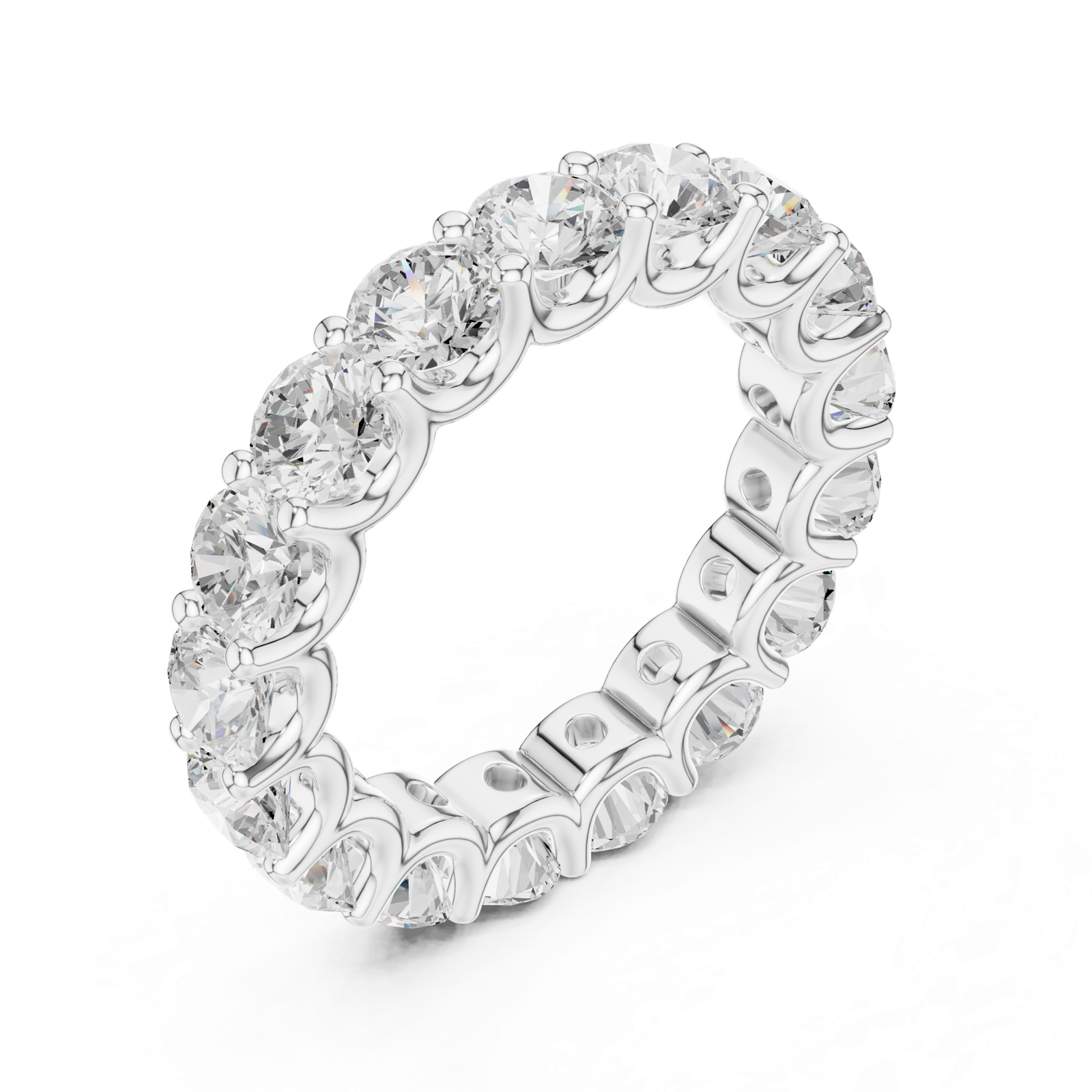 Gold Ring DDLR-659, White Gold, view 2