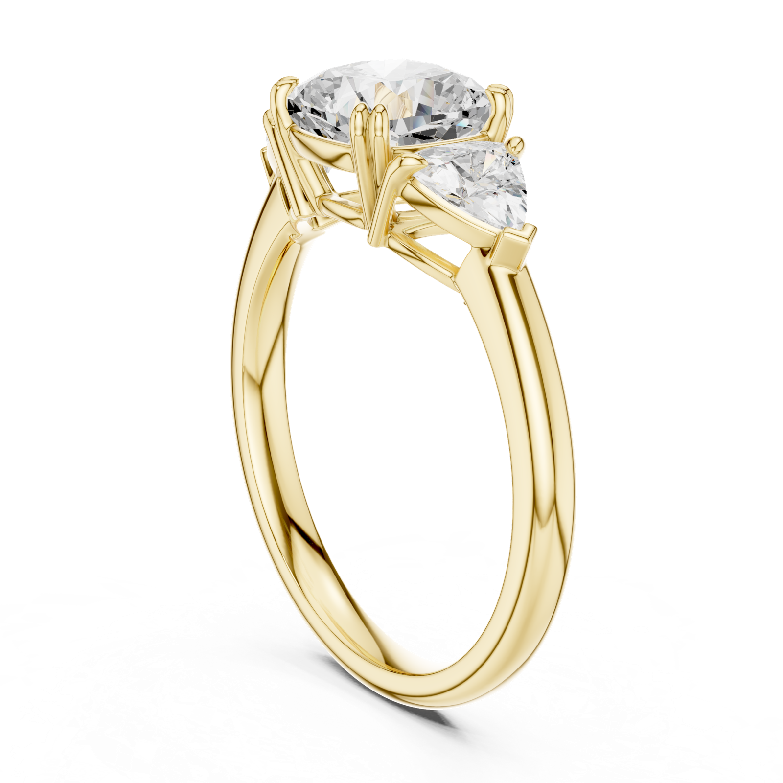 Gold Ring DDLR-853, Yellow Gold, view 1