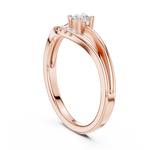 Gold Ring DDLR-830, Rose Gold, view 1