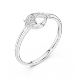 Gold Ring 12-10046@L, White Gold, view 2