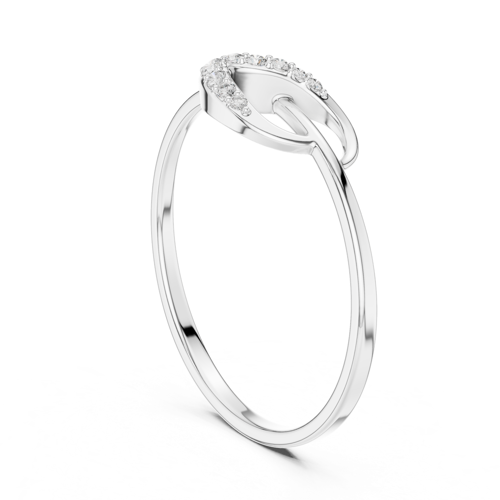 Gold Ring 1 (143), White Gold, view 1