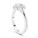 Gold Ring DDLR-346, White Gold, view 1