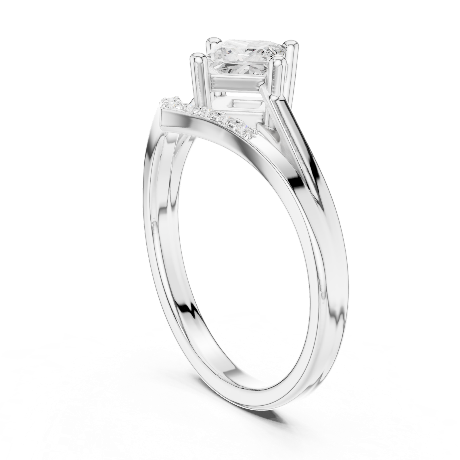 Gold Ring DDLR-477, White Gold
