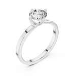 Gold Ring LR-0018, White Gold, view 2