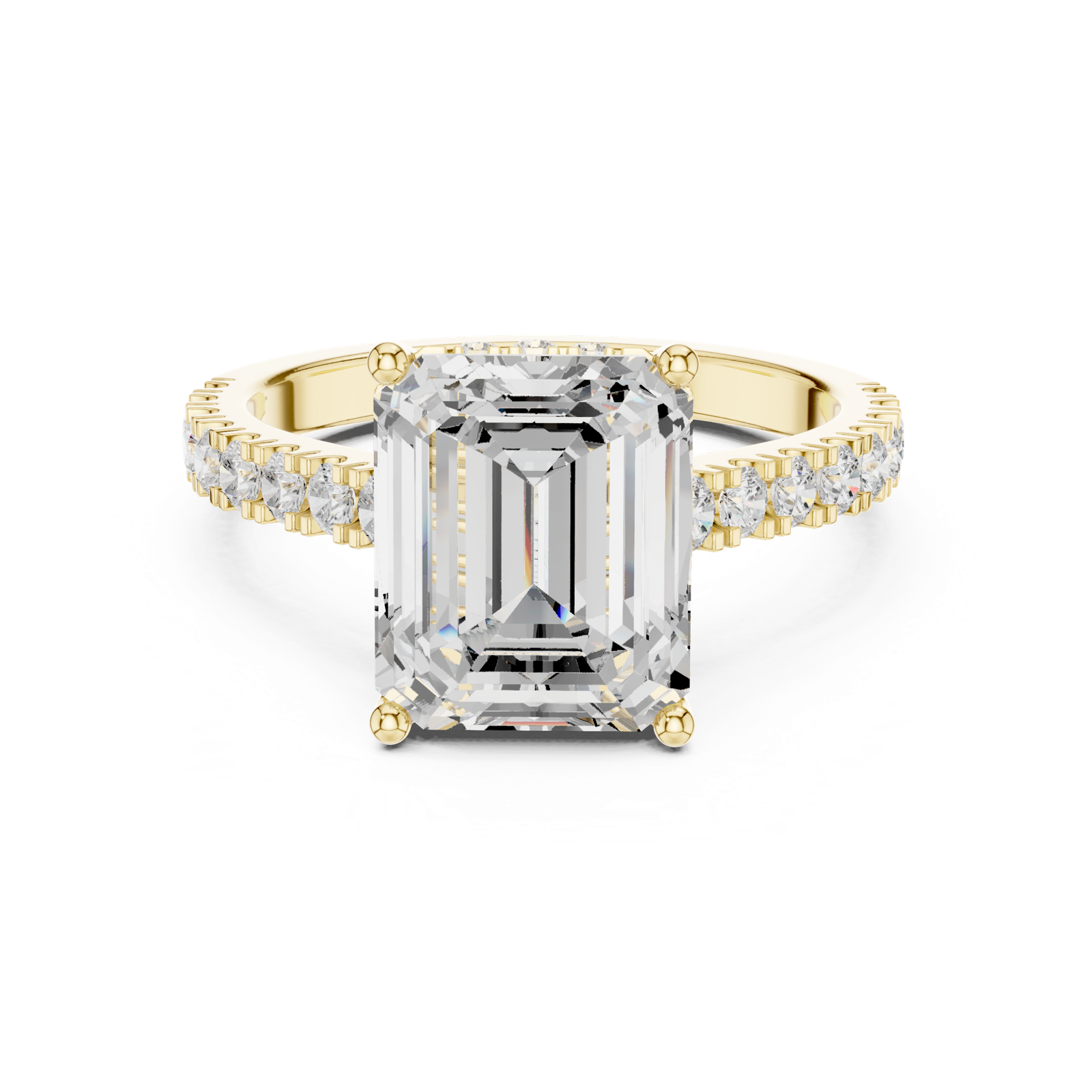 Gold Ring DDLR-773, Yellow Gold, view 4