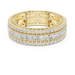 Gold Ring DDLR-225, Yellow Gold, view 4