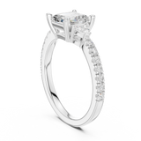 Gold Ring DDLR-856, White Gold, view 1