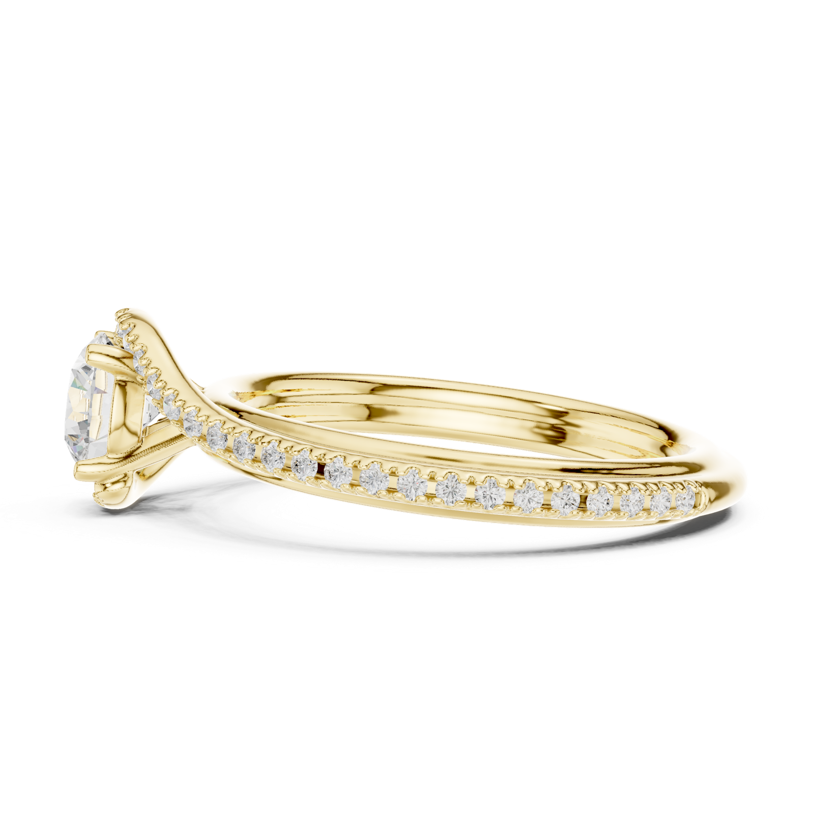 Gold Ring LR-0336, Yellow Gold, view 3