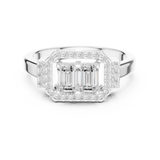 Gold Ring DDLR-534, White Gold, view 4