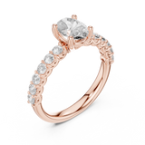 Gold Ring L03-667, Rose Gold, view 2