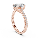 Gold Ring DDLR-729, Rose Gold, view 1