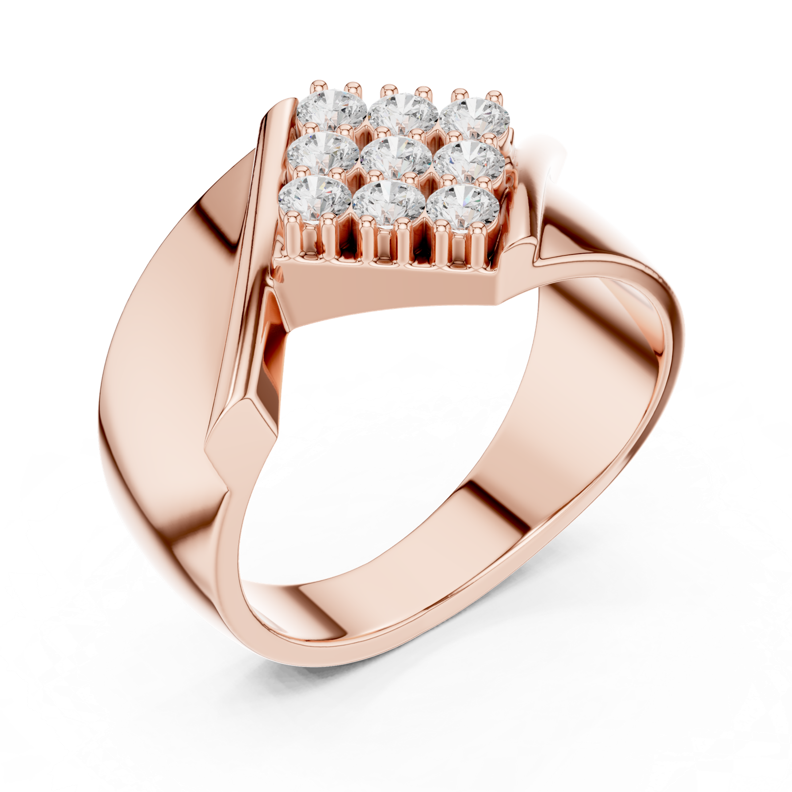 Gold Ring SBMR(17), Rose Gold, view 2