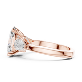 Gold Ring DDLR-269, Rose Gold, view 3