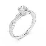 Gold Ring DDLR-589, White Gold, view 2
