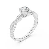 Gold Ring DDLR-589, White Gold, view 2