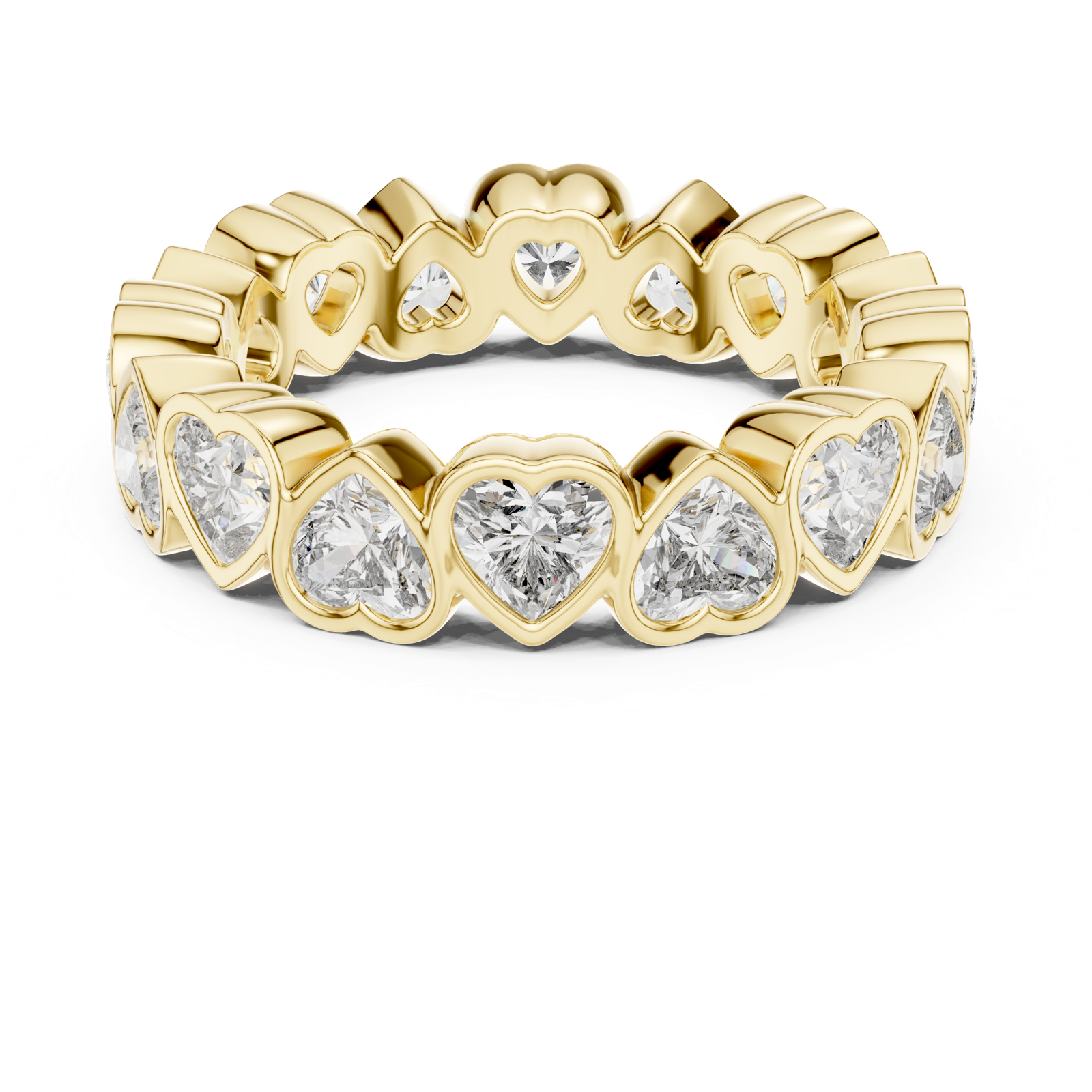 Gold Ring DDLR-218, Yellow Gold, view 4