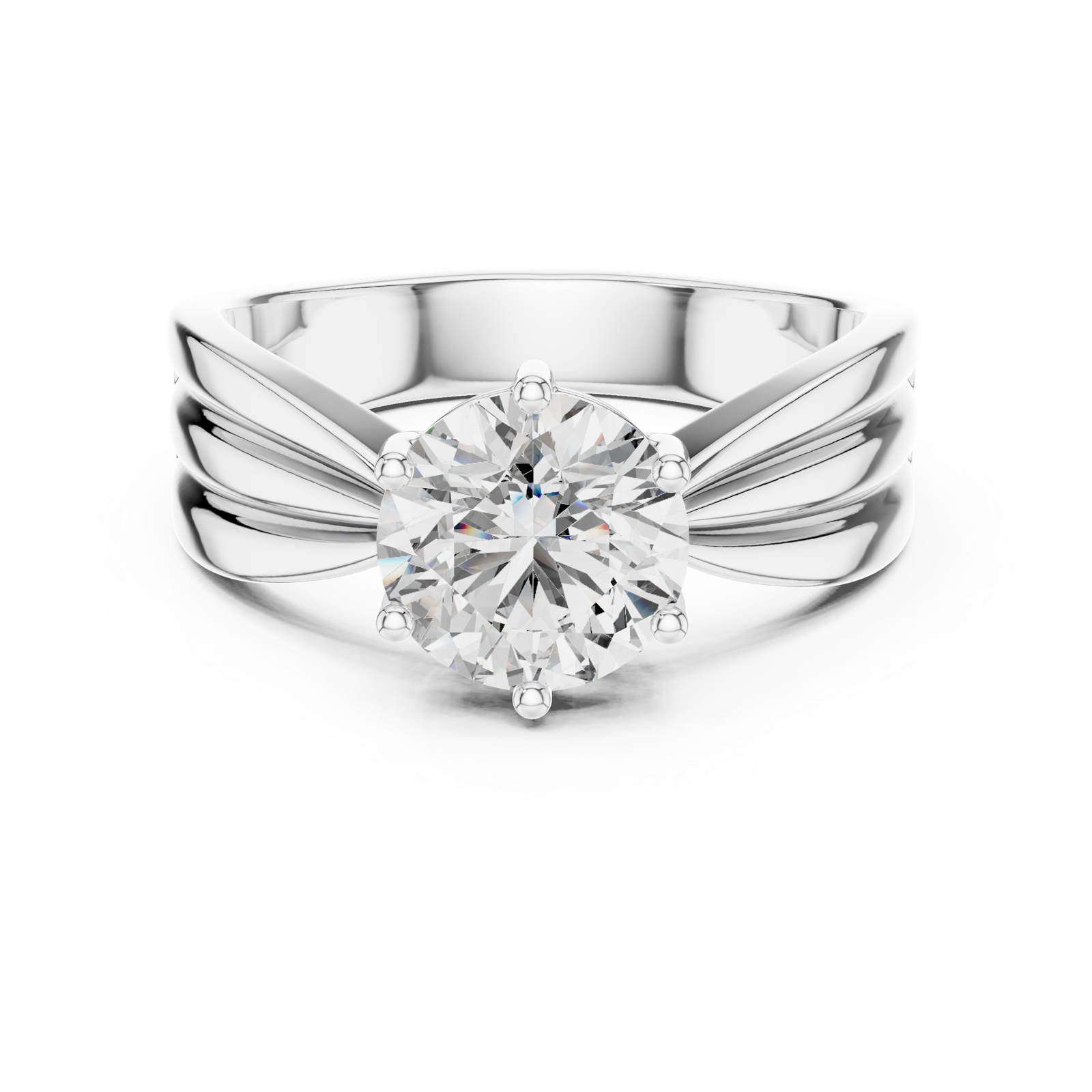 Gold Ring LR-0154, White Gold