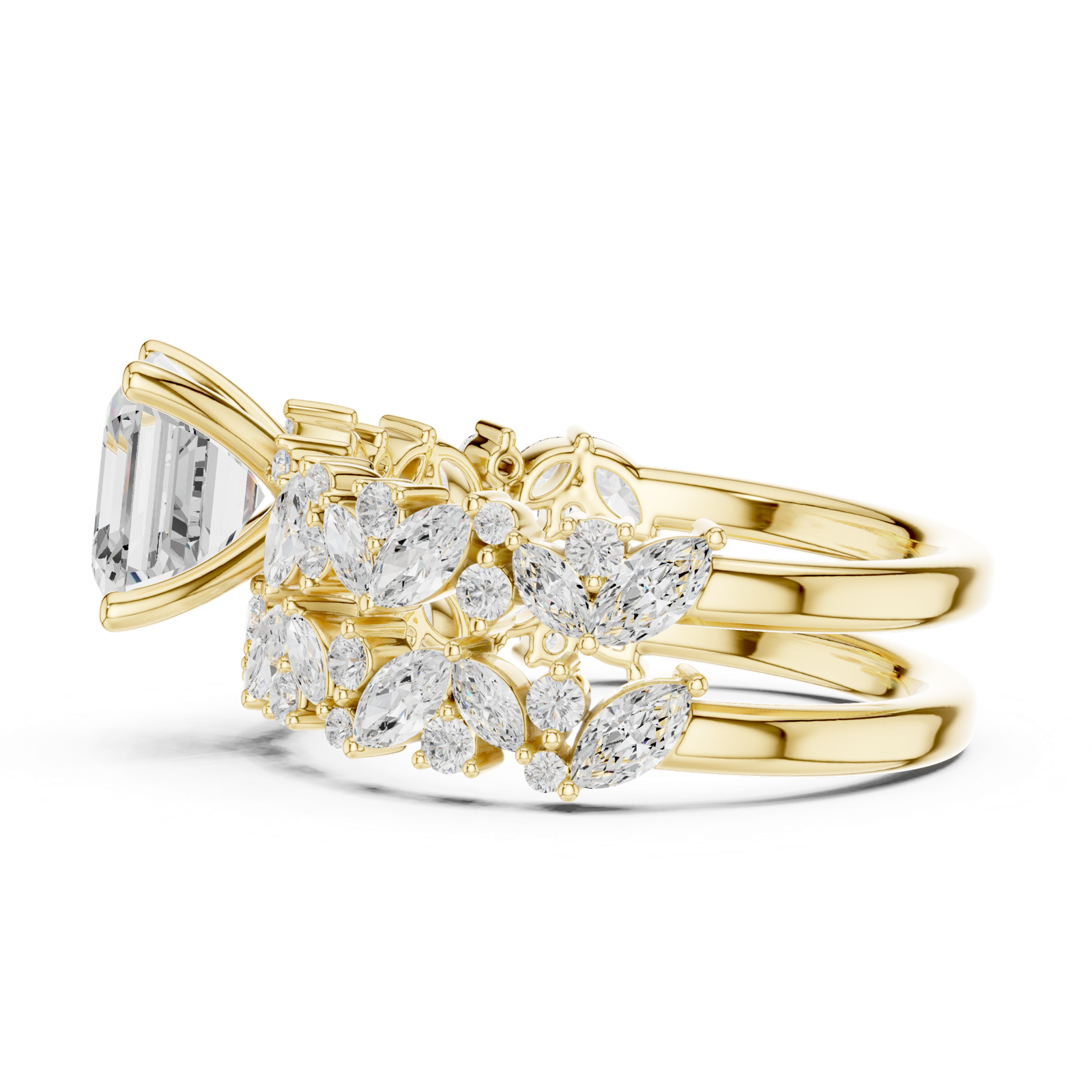 Gold Ring DDLR-940, Yellow Gold, view 3
