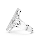 Gold Ring DDLR-463, White Gold, view 3
