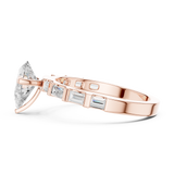 Gold Ring DDLR-1095, Rose Gold, view 3