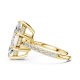 Gold Ring DDLR-1026, Yellow Gold, view 3