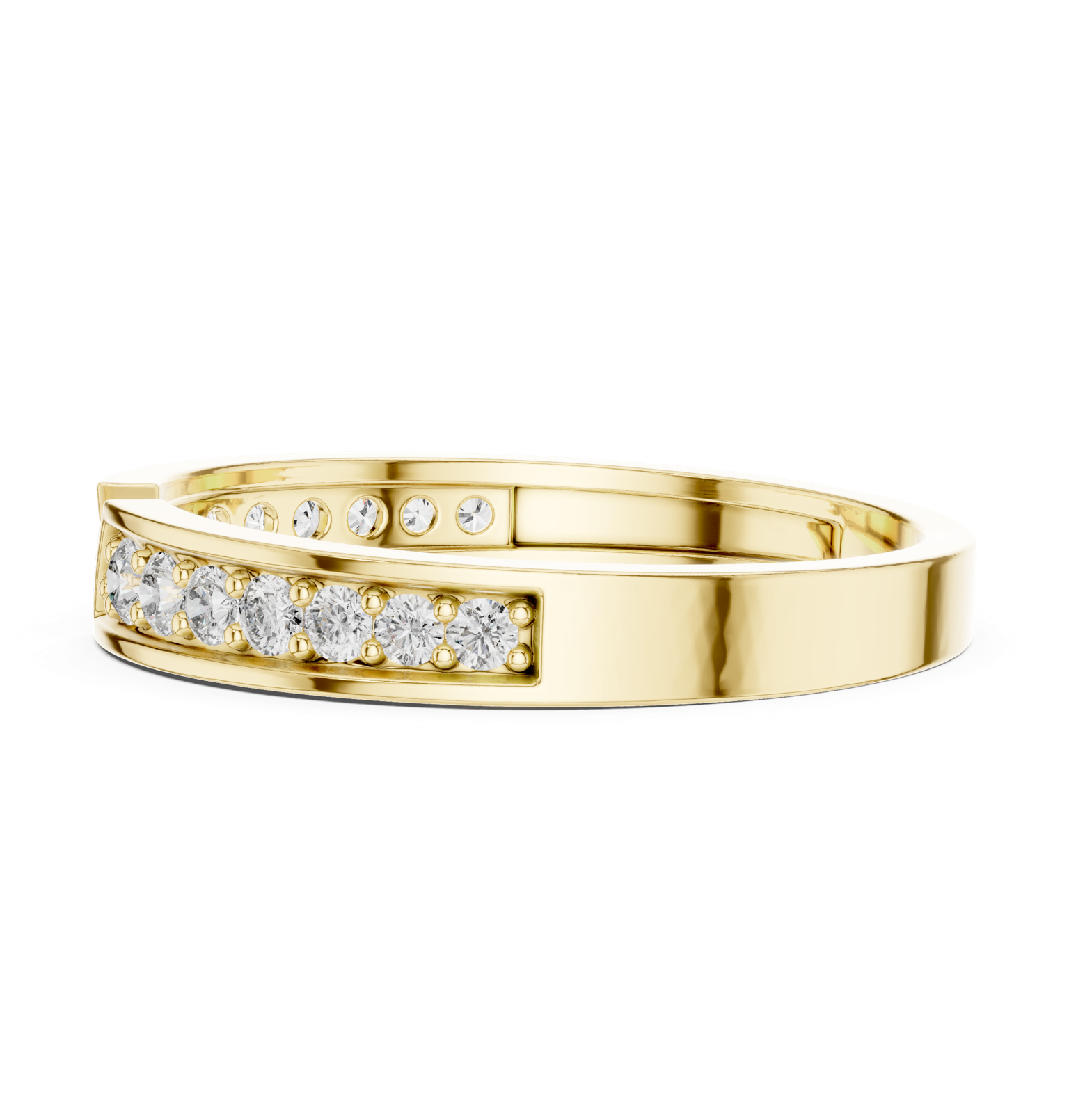 Gold Ring HLR-112, Yellow Gold, view 3