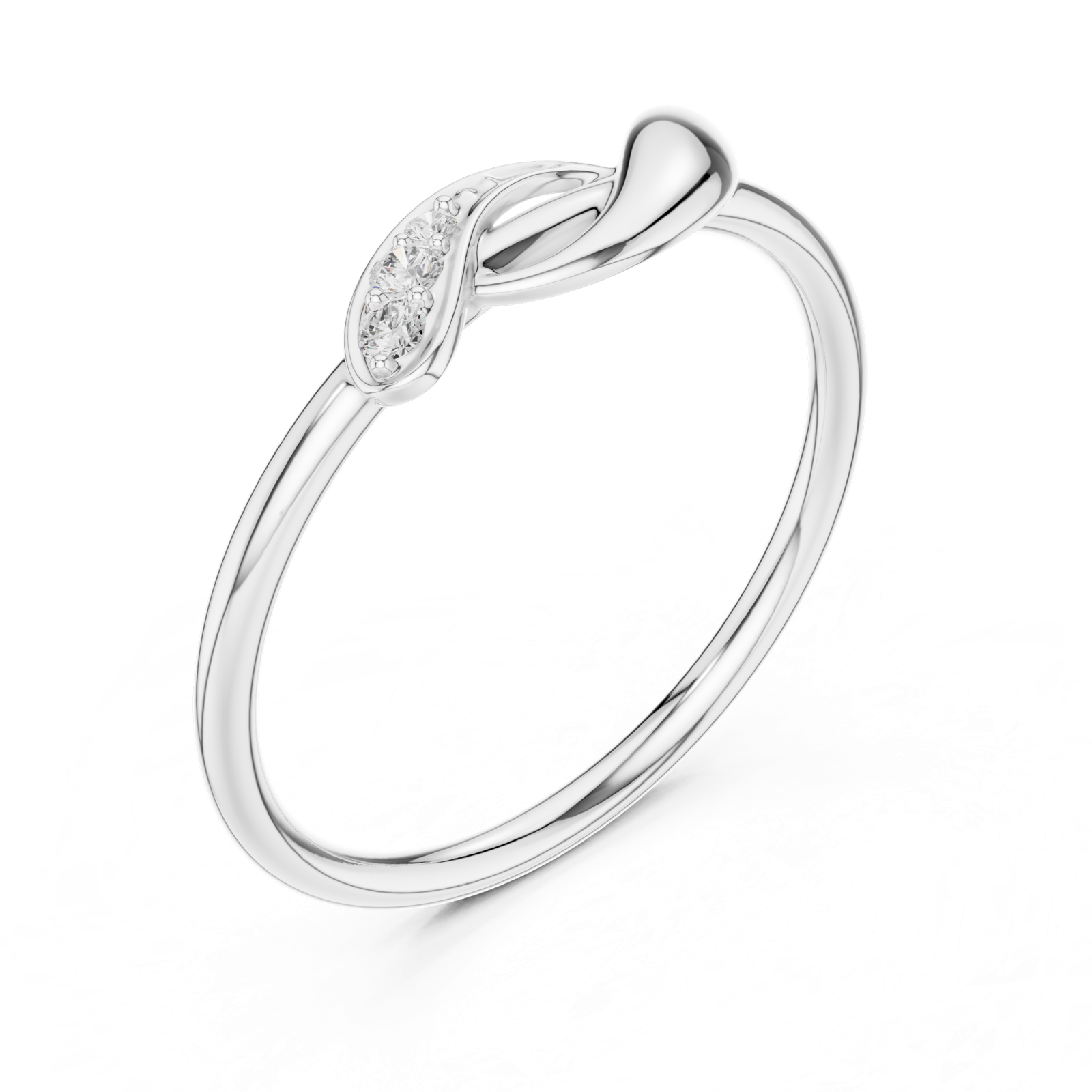 Gold Ring SBWR(40), White Gold, view 2