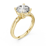 Gold Ring DDLR-175, Yellow Gold, view 2