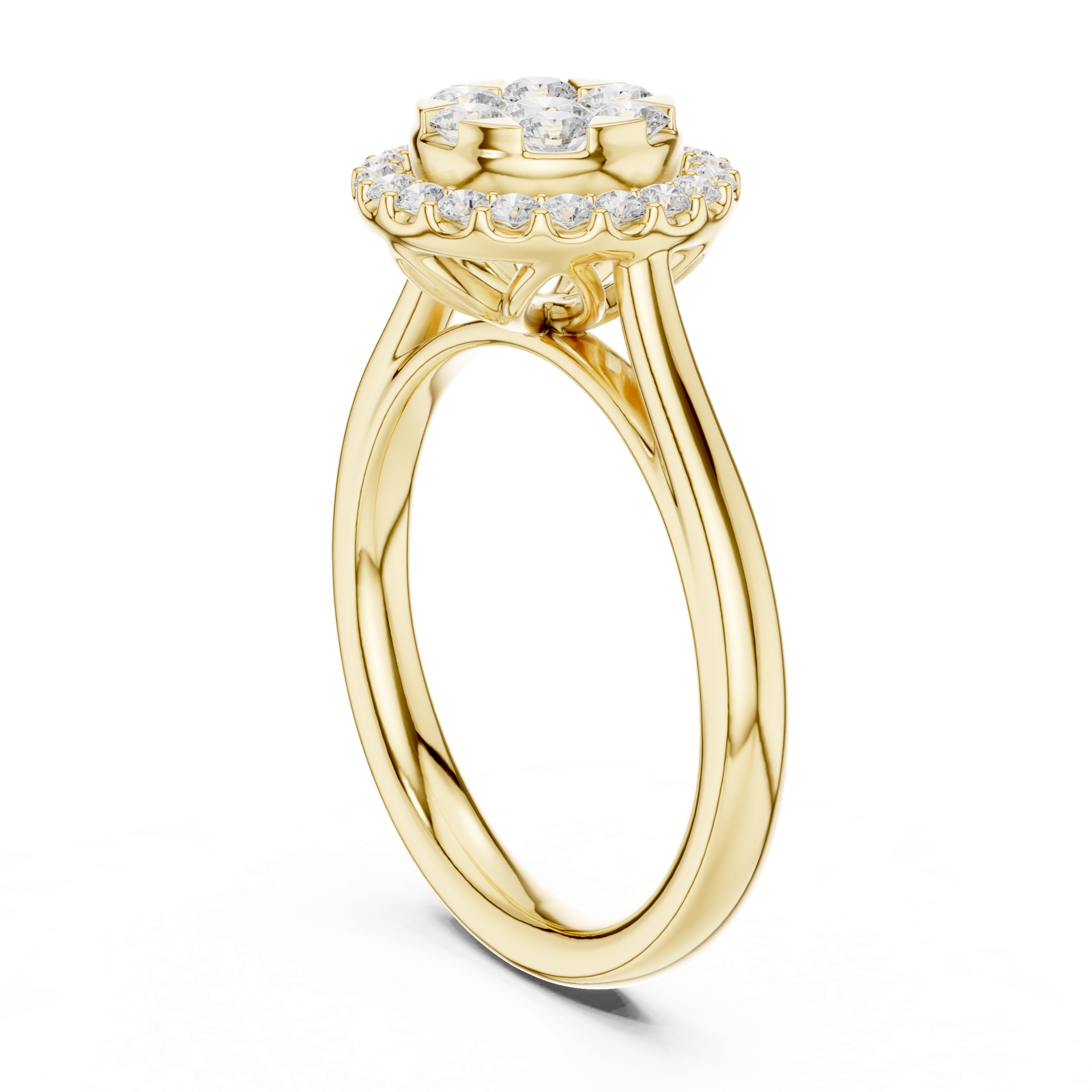 Gold Ring DDLR-578, Yellow Gold, view 1