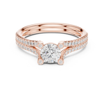 Gold Ring LR-0343, Rose Gold, view 4
