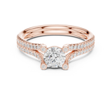 Gold Ring LR-0343, Rose Gold, view 4