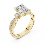 Gold Ring DDLR-281, Yellow Gold, view 2