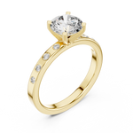 Gold Ring DDLR-189, Yellow Gold, view 2