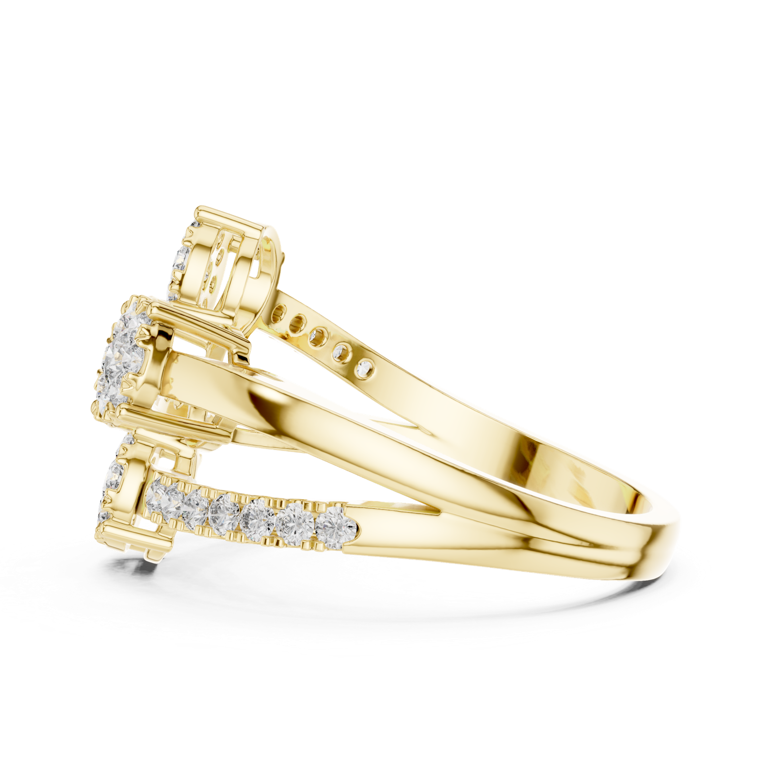 Gold Ring 19-120017L, Yellow Gold, view 3