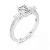 Gold Ring DDLR-1088, White Gold, view 2