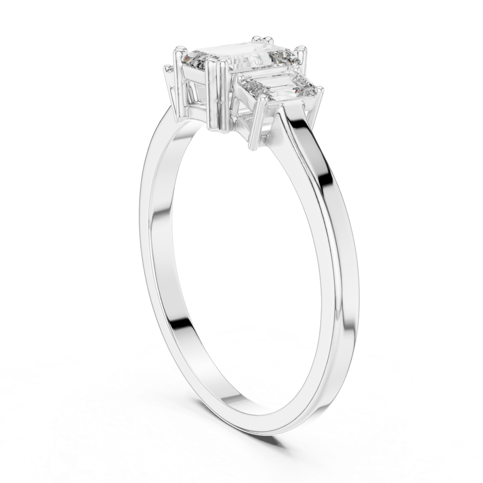 Gold Ring ALR-53, White Gold