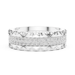 Gold Ring DDLR-423, White Gold, view 3