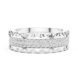 Gold Ring DDLR-423, White Gold, view 3
