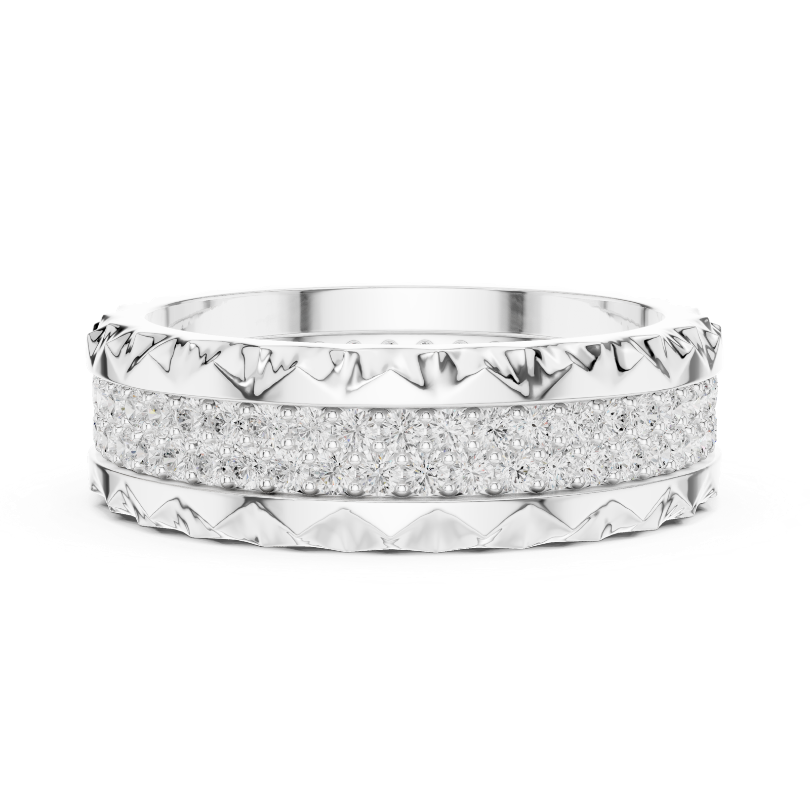Gold Ring DDLR-423, White Gold, view 3