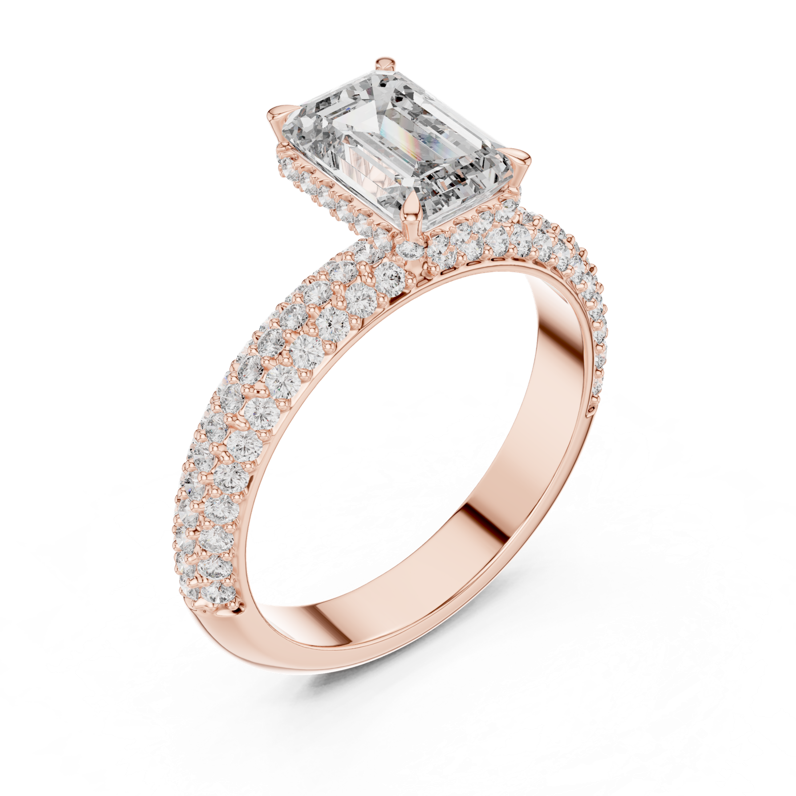 Gold Pendant 9-10035L_SS8, Rose Gold, view 2