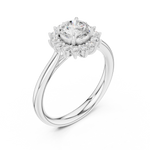 Gold Ring DDLR-673, White Gold, view 2